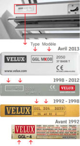 Plaque-identification-generations-166×300 DIMENSIONS VELUX : LE GUIDE COMPLET